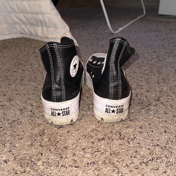 Converse Black and White All Star Sneakers - Picture 4 of 5